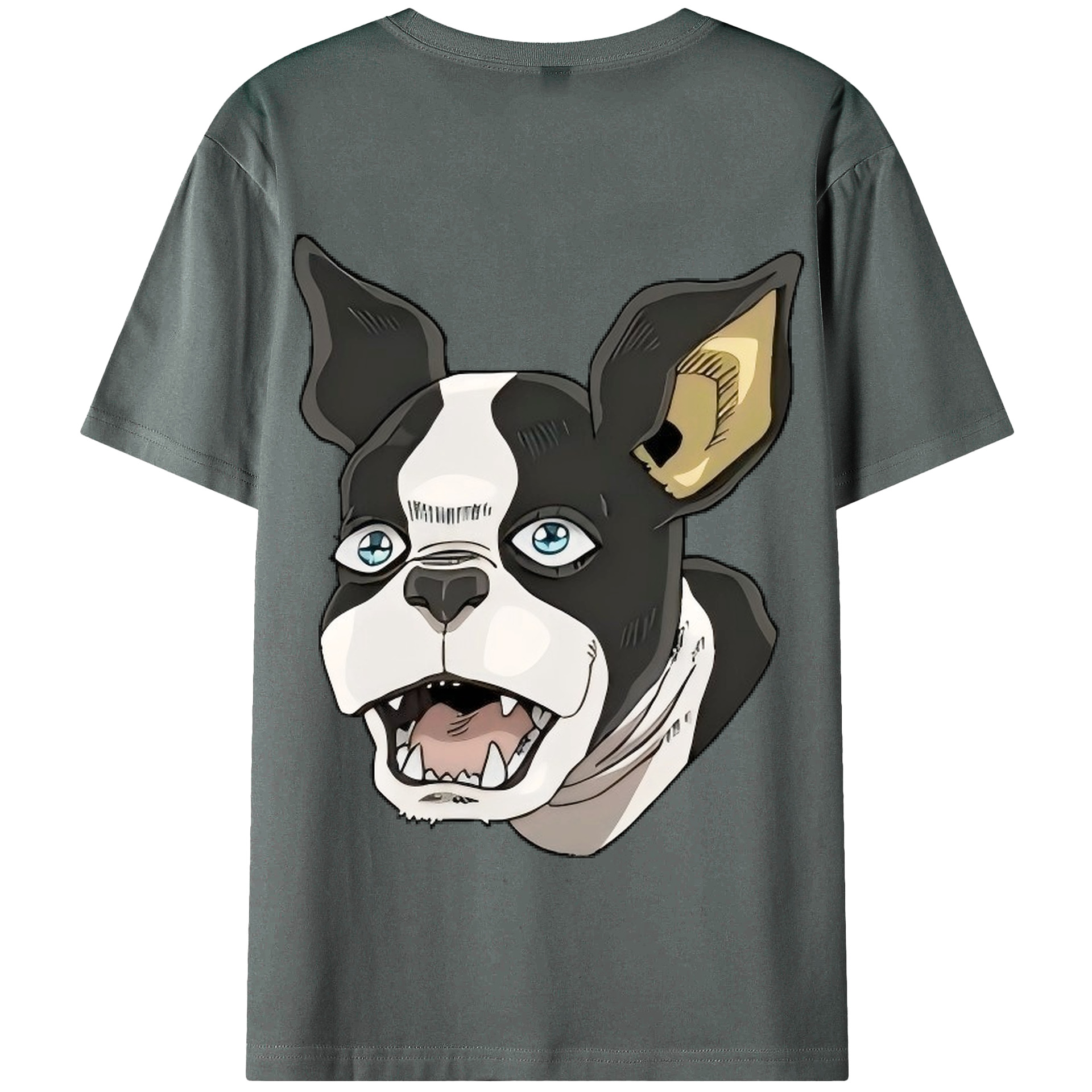 （画像用） ジョジョの奇妙な冒険 イギー JoJo's Bizarre Adventure Iggy 綿100％半袖Tシャツ（背面プリント）